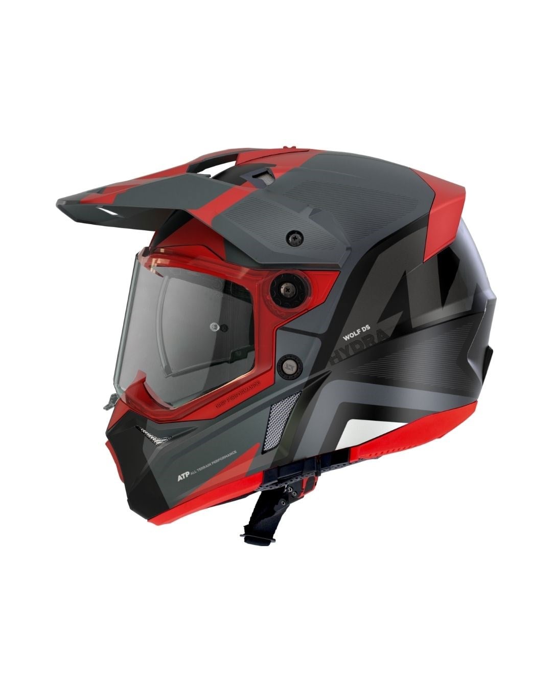 AxxisAXXIS Wolf DS Hydra B5 Mat Kırmızı Adventure Motosiklet Kaskı