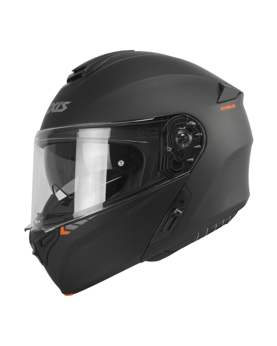 AXXIS Storm SV Solid A1 Mat Siyah Çene Açılır Motosiklet Kaskı