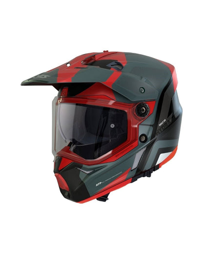 AxxisAXXIS Wolf DS Hydra B5 Mat Kırmızı Adventure Motosiklet Kaskı