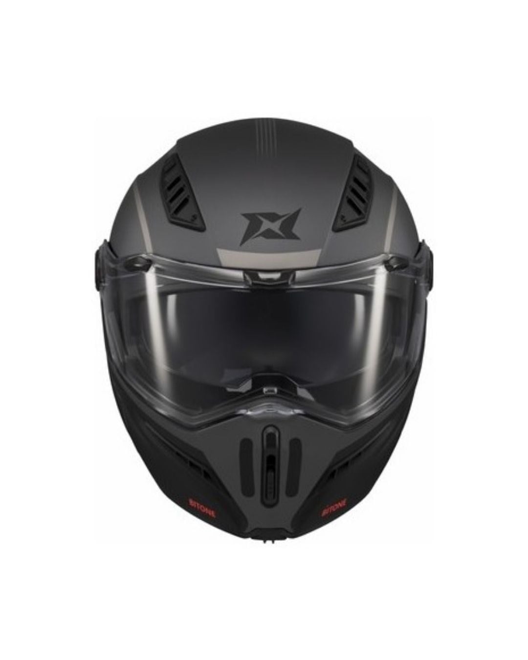 AXXIS Ghostfighter Bitone C12 Mat Koyu Gri Motosiklet Kaskı