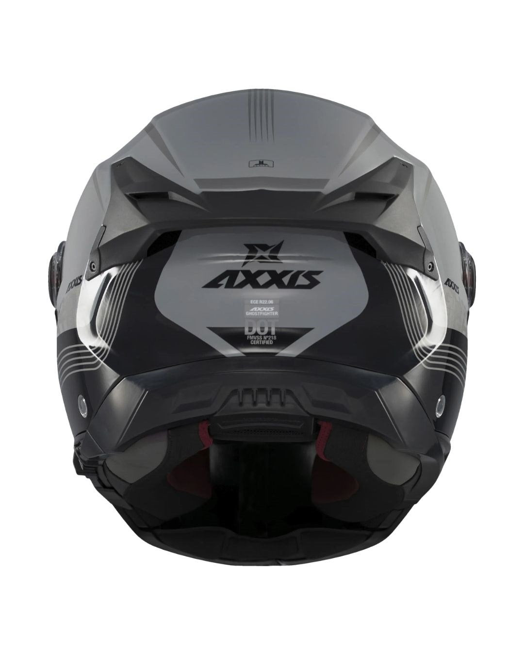 AXXIS Ghostfighter Bitone C2 Parlak Gri Motosiklet Kaskı