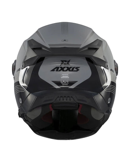AXXIS Ghostfighter Bitone C2 Parlak Gri Motosiklet Kaskı