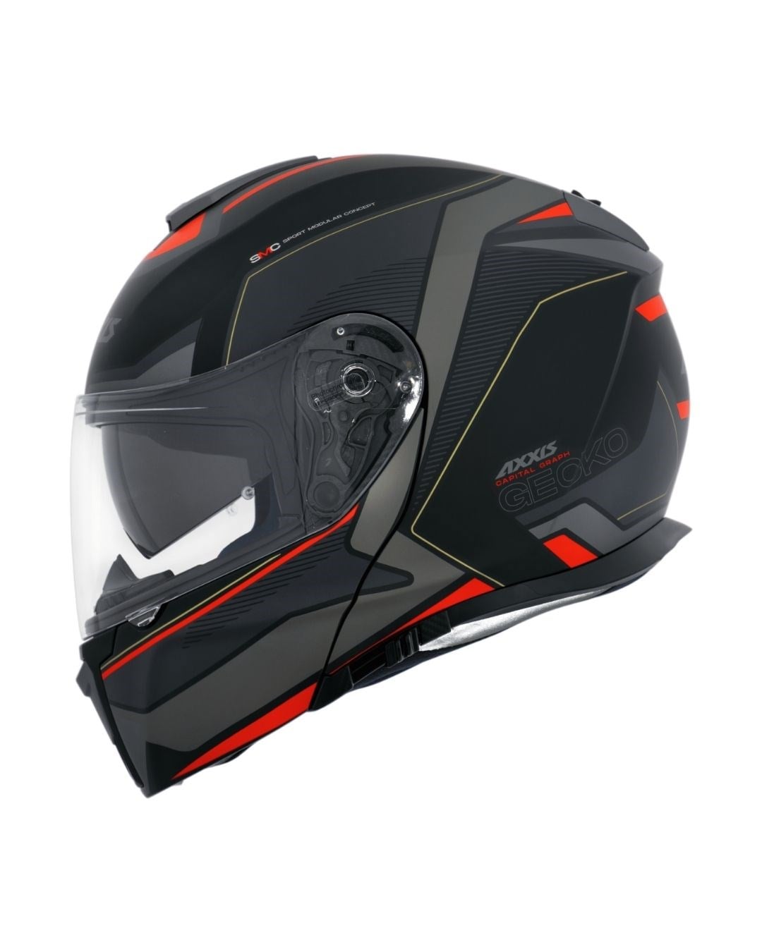 AXXIS Gecko SV Capital B1 Mat Siyah Çene Açılır Motosiklet Kaskı