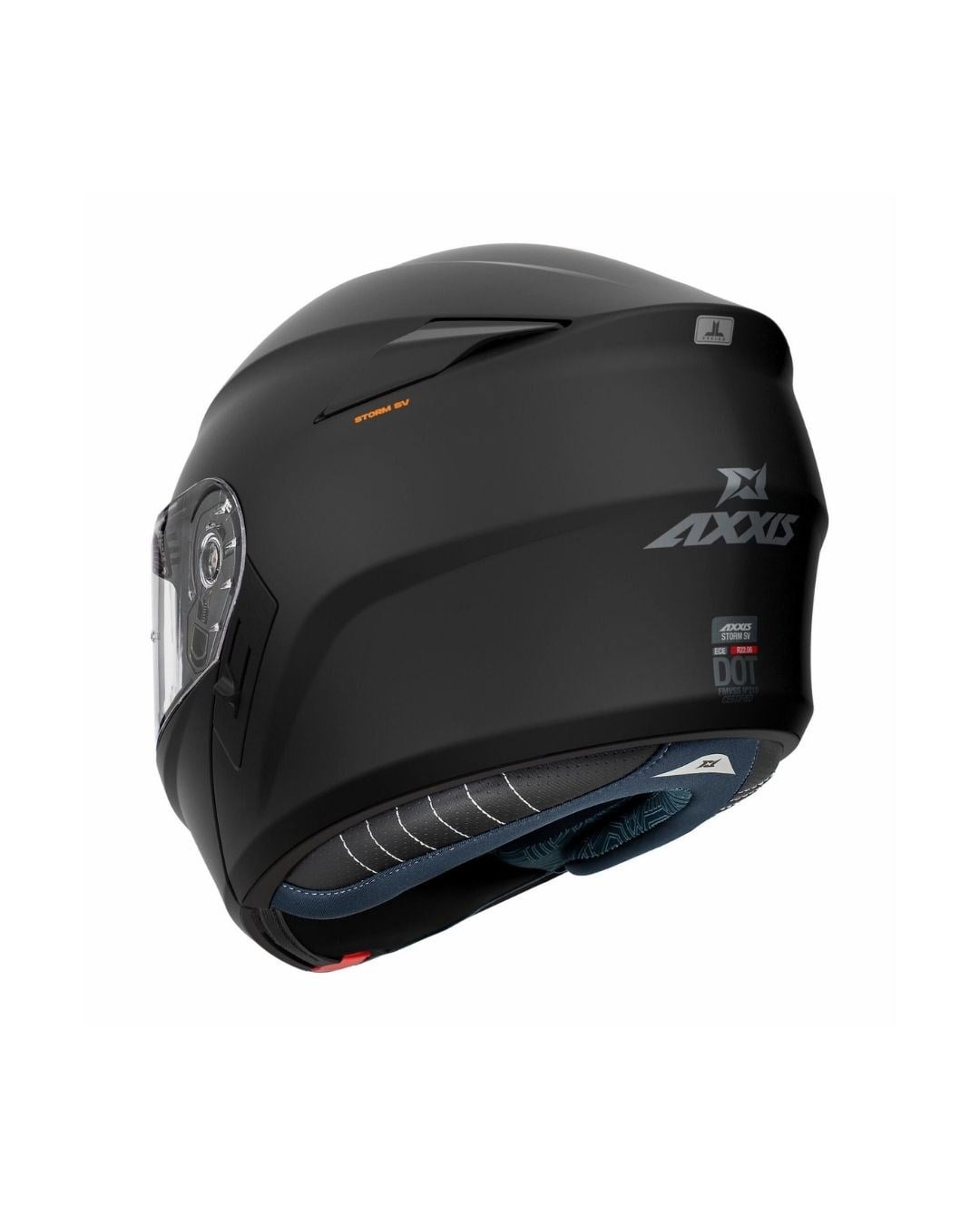 AXXIS Storm SV Solid A1 Mat Siyah Çene Açılır Motosiklet Kaskı