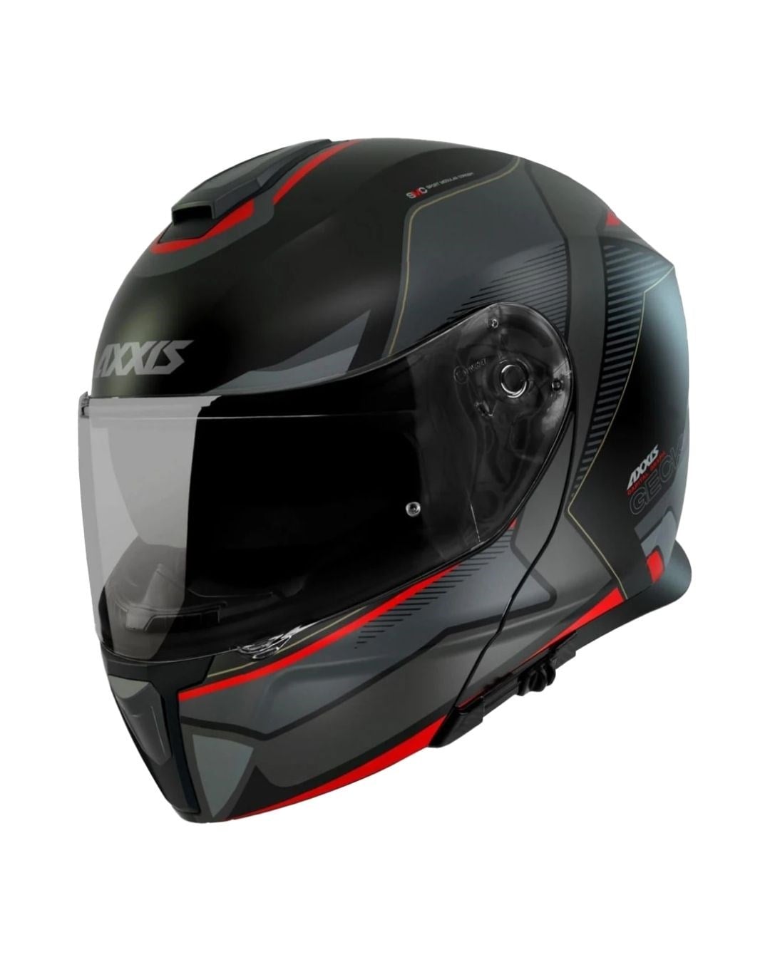 AXXIS Gecko SV Capital B1 Mat Siyah Çene Açılır Motosiklet Kaskı
