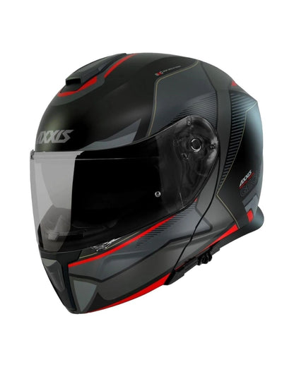 AXXIS Gecko SV Capital B1 Mat Siyah Çene Açılır Motosiklet Kaskı