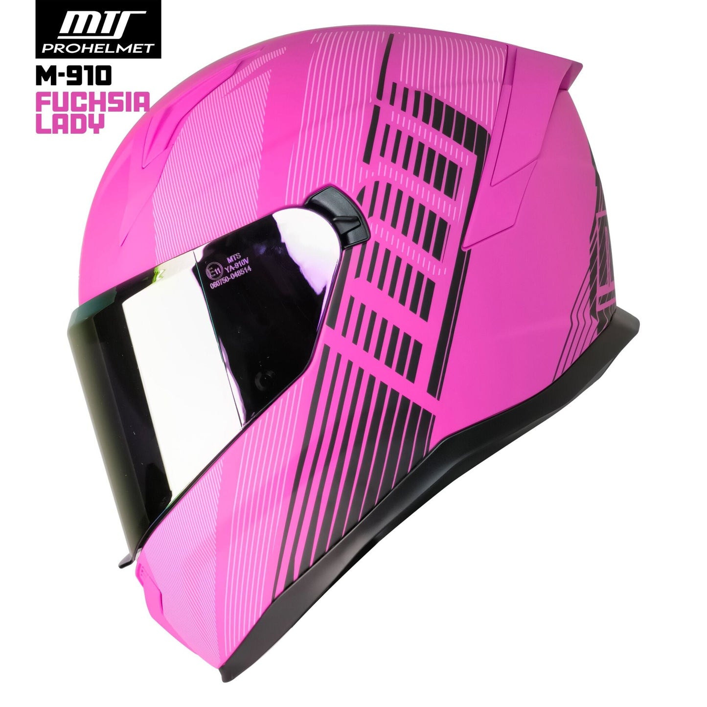 MTS M-910 LADY FULL FACE KASK GÜNEŞ VİZÖRLÜ FUCHSIA
