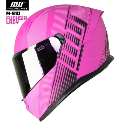 MTS M-910 LADY FULL FACE KASK GÜNEŞ VİZÖRLÜ FUCHSIA