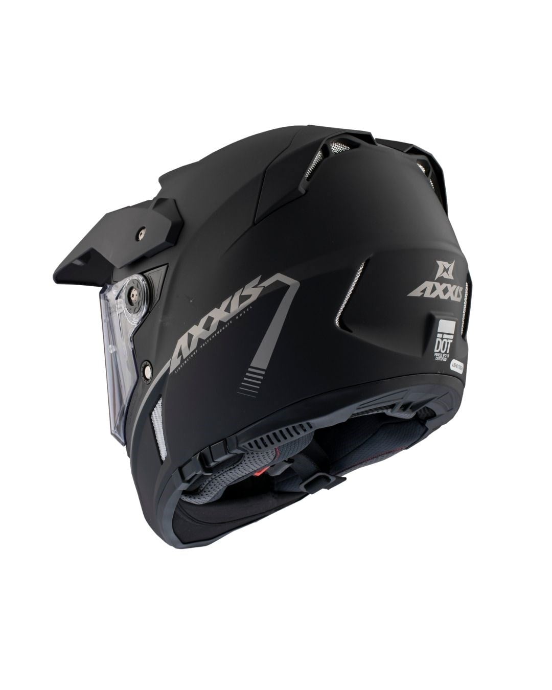 AxxisAXXIS Wolf DS Solid A1 Mat Siyah Adventure Motosiklet Kaskı