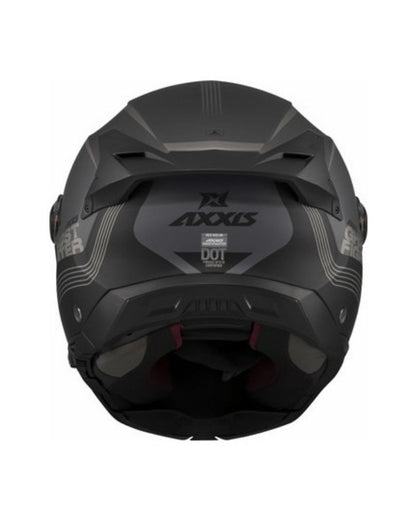 AXXIS Ghostfighter Bitone C12 Mat Koyu Gri Motosiklet Kaskı