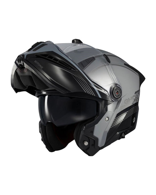 AXXIS Ghostfighter Bitone C2 Parlak Gri Motosiklet Kaskı