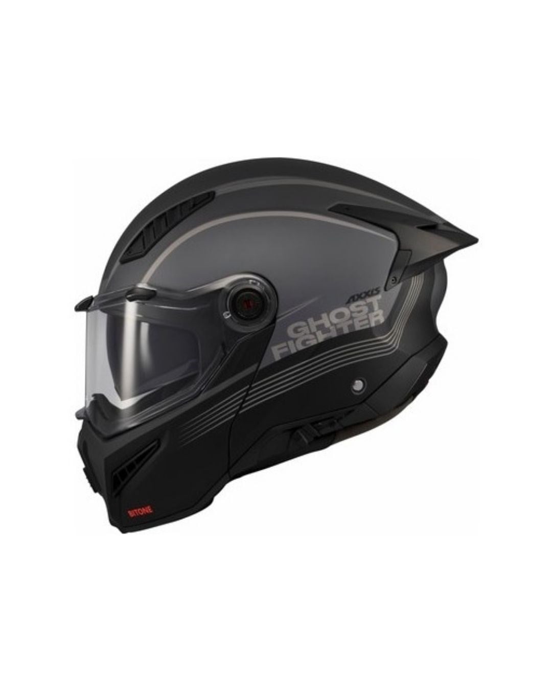AXXIS Ghostfighter Bitone C12 Mat Koyu Gri Motosiklet Kaskı