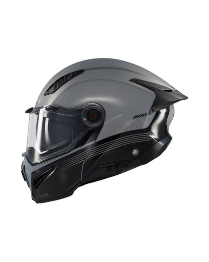 AXXIS Ghostfighter Bitone C2 Parlak Gri Motosiklet Kaskı