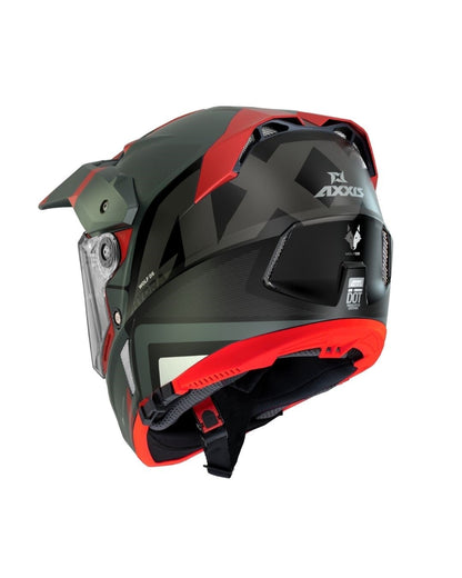 AxxisAXXIS Wolf DS Hydra B5 Mat Kırmızı Adventure Motosiklet Kaskı