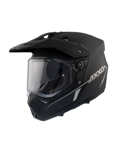 AxxisAXXIS Wolf DS Solid A1 Mat Siyah Adventure Motosiklet Kaskı