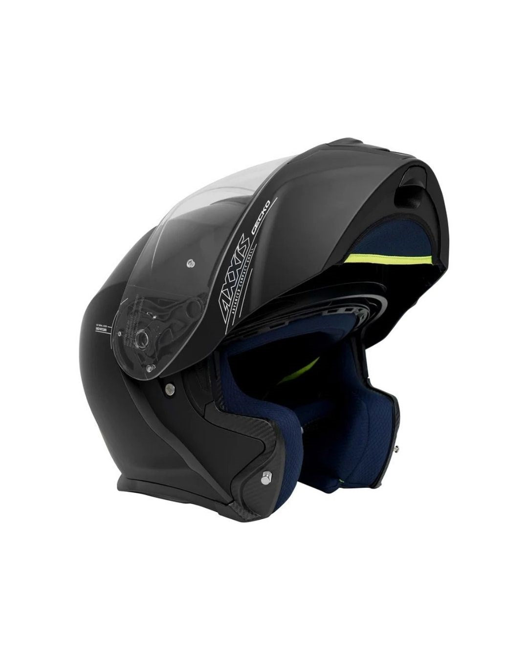 AXXIS Gecko SV Solid A1 Mat Siyah Çene Açılır Motosiklet Kaskı