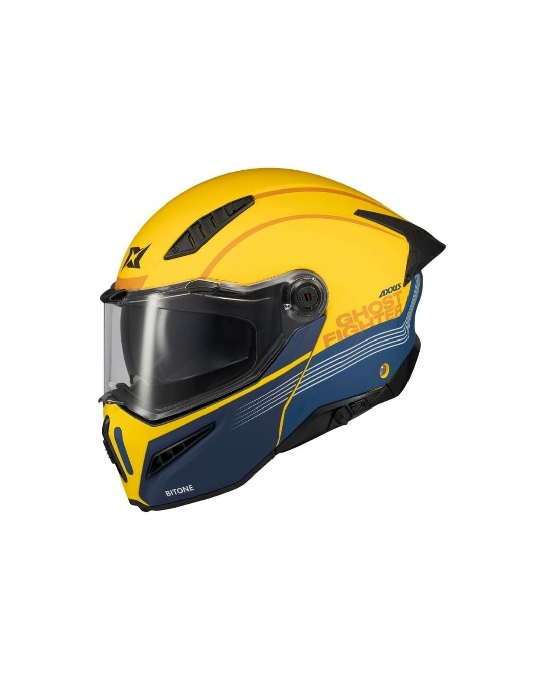 Axxis Ghostfighter Bitone C13 Yellow Matt Kask