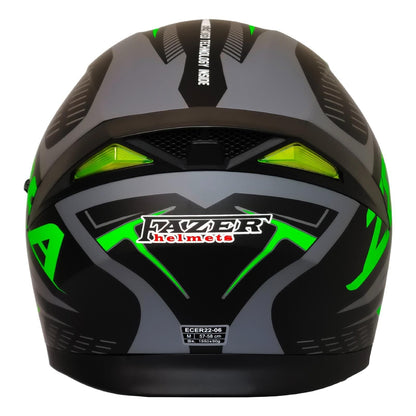 FAZER 965 ÇENE AÇILIR KASK GÜNEŞ VİZÖRLÜ ZEBRA
