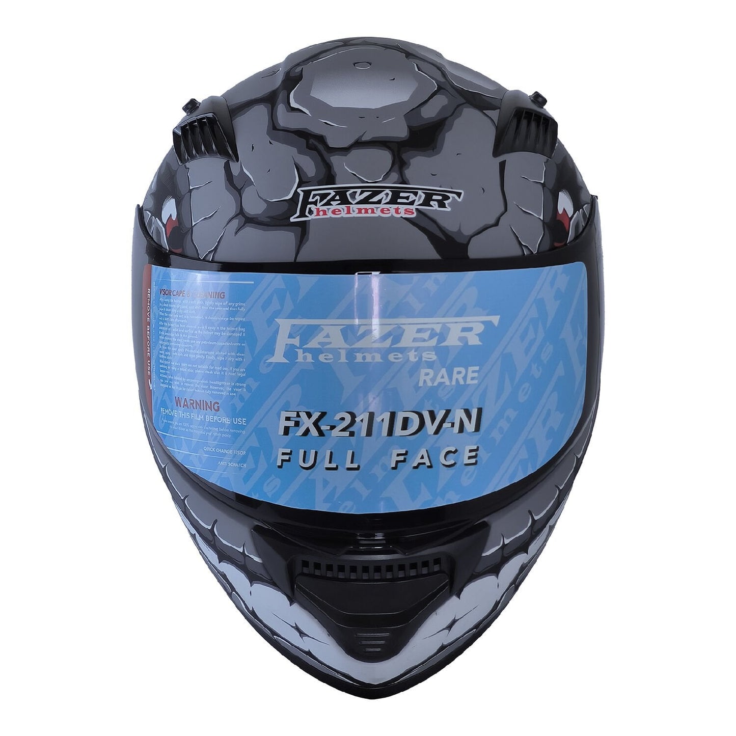 FAZER FX-211 FULL FACE KASK GÜNEŞ VİZÖRLÜ FANTASTİC GREY
