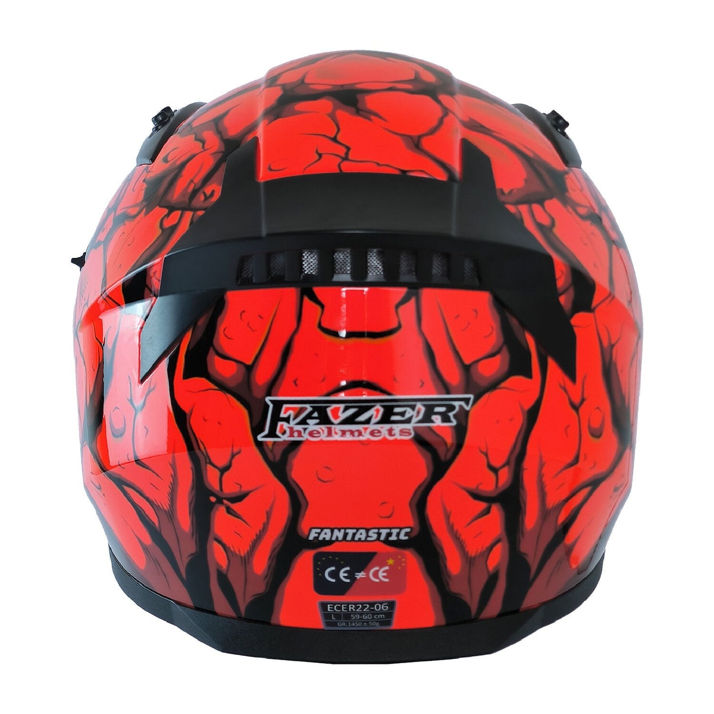 FAZER FX-211 FULL FACE KASK GÜNEŞ VİZÖRLÜ FANTASTİC RED