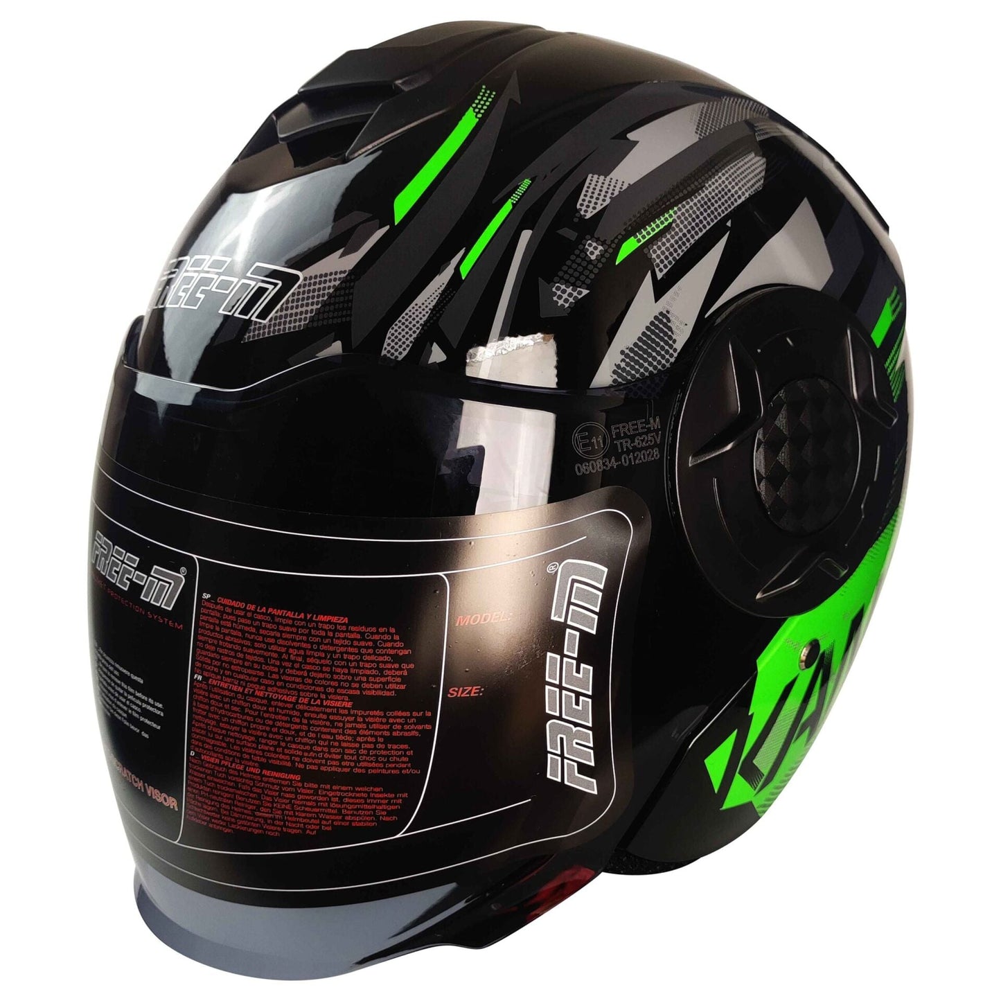 FREEM FR-665 YARIM KASK GÜNEŞ VİZÖRLÜ GREEN