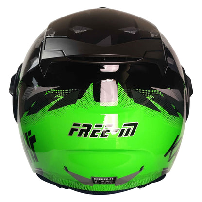 FREEM FR-665 YARIM KASK GÜNEŞ VİZÖRLÜ GREEN