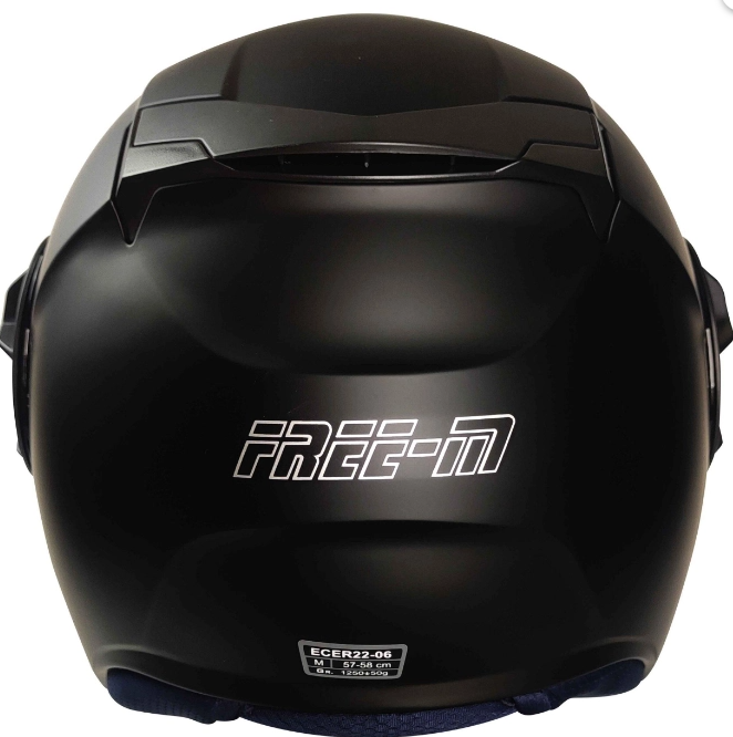 FREEM FR-665 YARIM KASK GÜNEŞ VİZÖRLÜ MAT BLACK