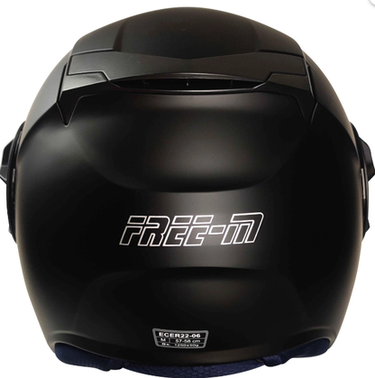 FREEM FR-665 YARIM KASK GÜNEŞ VİZÖRLÜ MAT BLACK