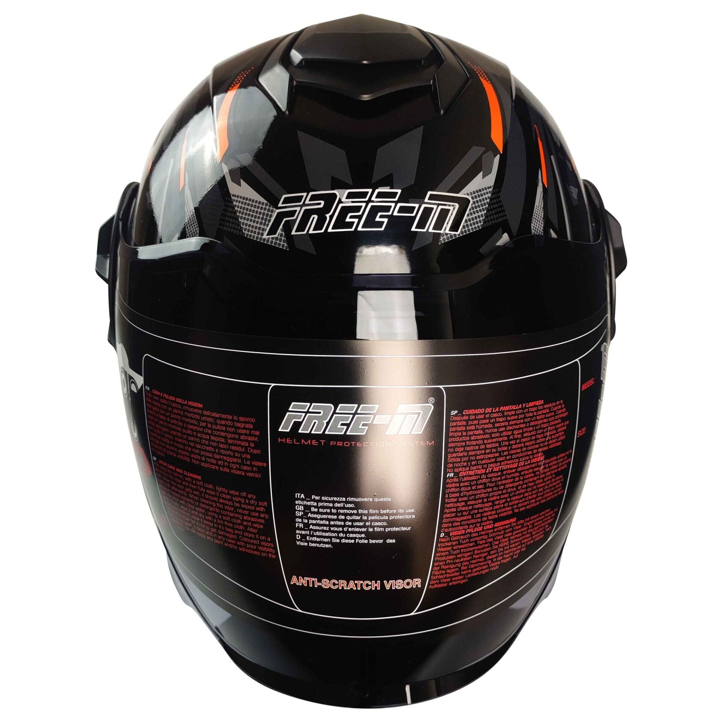 FREEM FR-665 YARIM KASK GÜNEŞ VİZÖRLÜ ORANGE