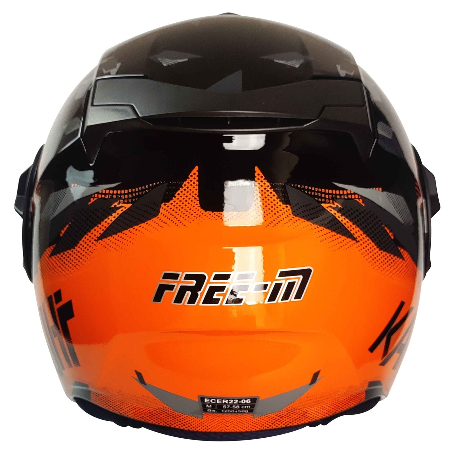 FREEM FR-665 YARIM KASK GÜNEŞ VİZÖRLÜ ORANGE