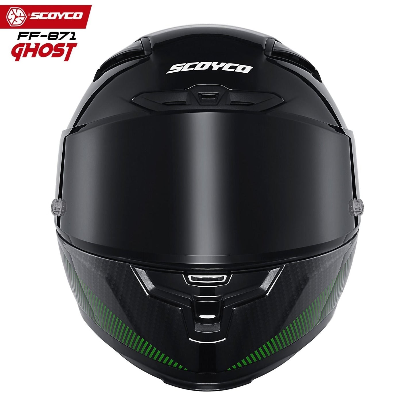 Scoyco Motosiklet Kaskı 871 Ghost Tam Kapalı