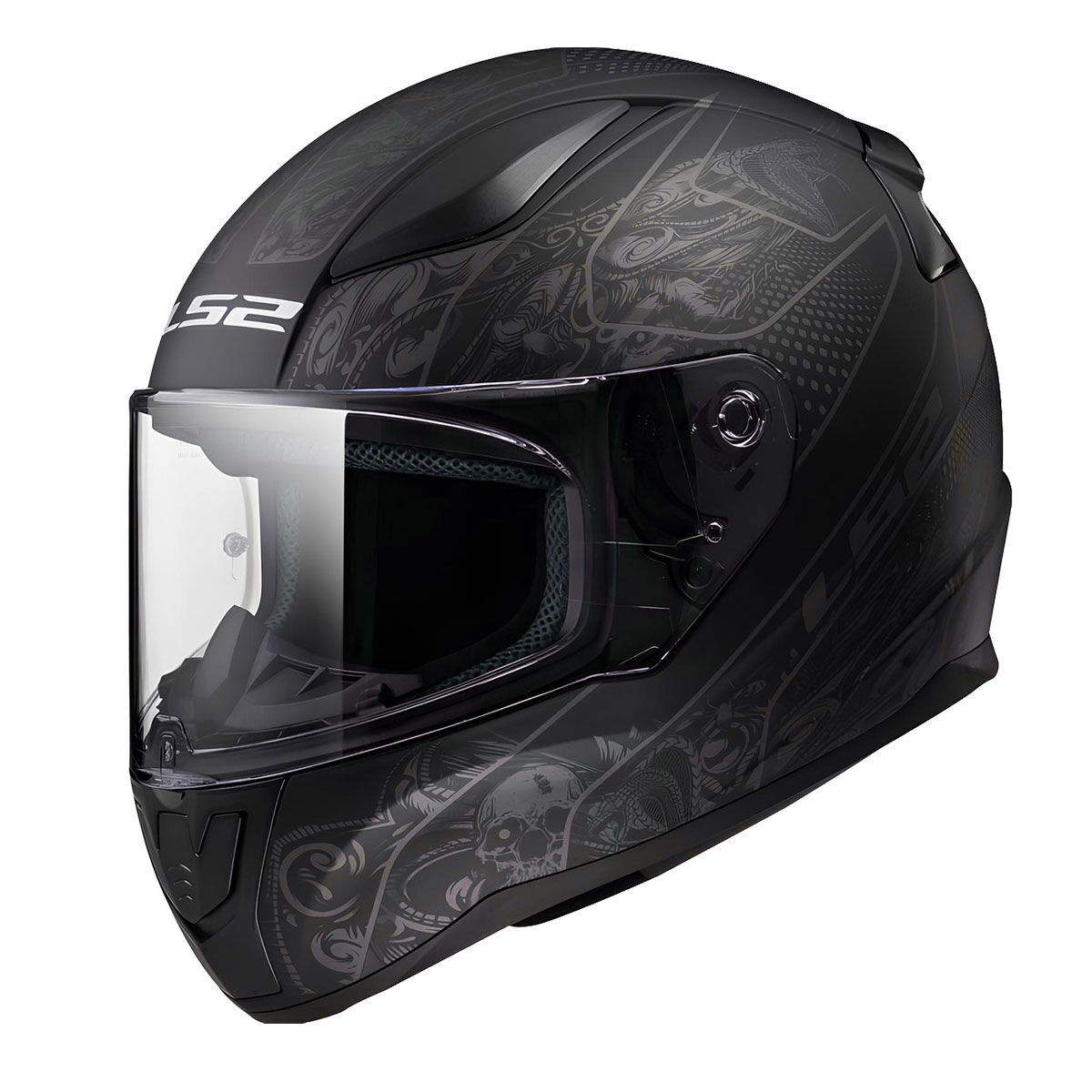 LS2 Rapid 2 Crypt Kapalı Kask (Mat Siyah)