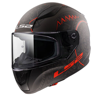 LS2 Rapid 2 Takaroa Kapalı Kask (Mat Siyah-Kırmızı)