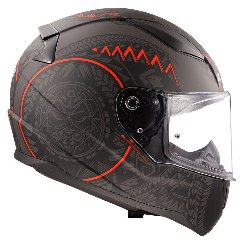 LS2 Rapid 2 Takaroa Kapalı Kask (Mat Siyah-Kırmızı)