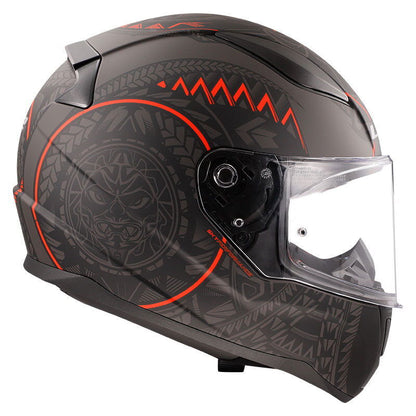 LS2 Rapid 2 Takaroa Kapalı Kask (Mat Siyah-Kırmızı)