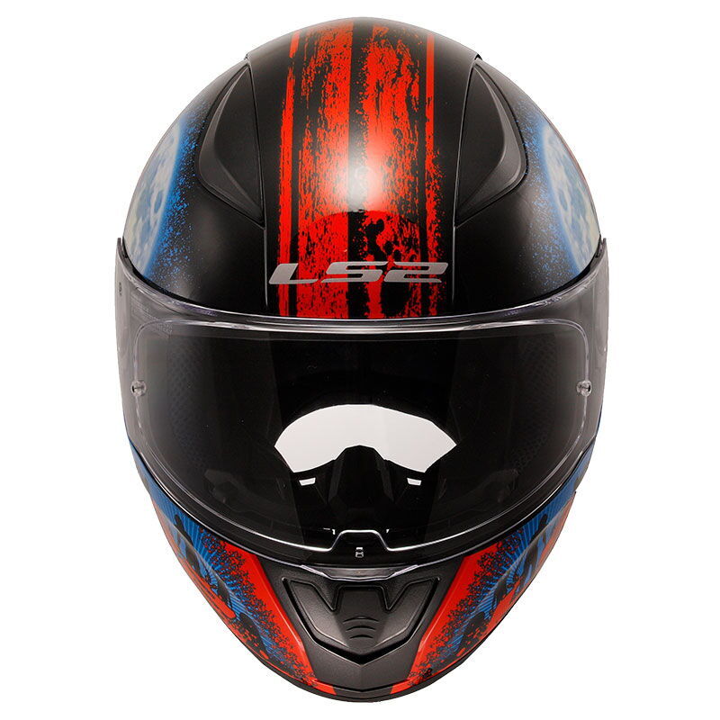 LS2 Rapid 2 Zombie Kapalı Kask (Siyah-Kırmızı)