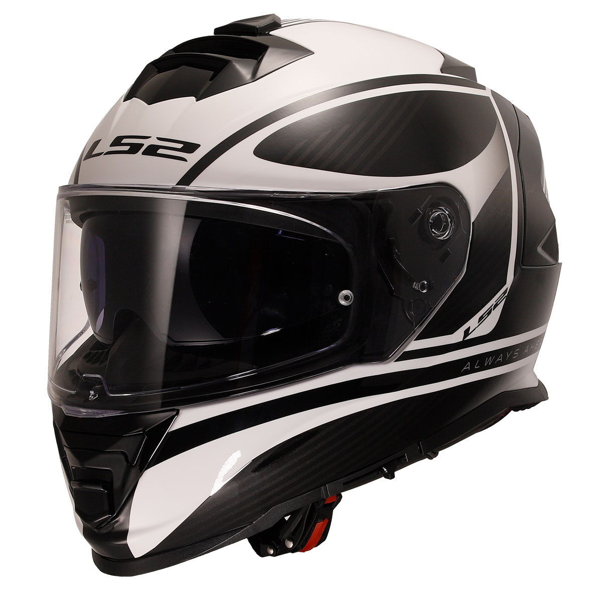 LS2 Storm 2 Dodger Kapalı Kask (Mat Siyah-Beyaz)