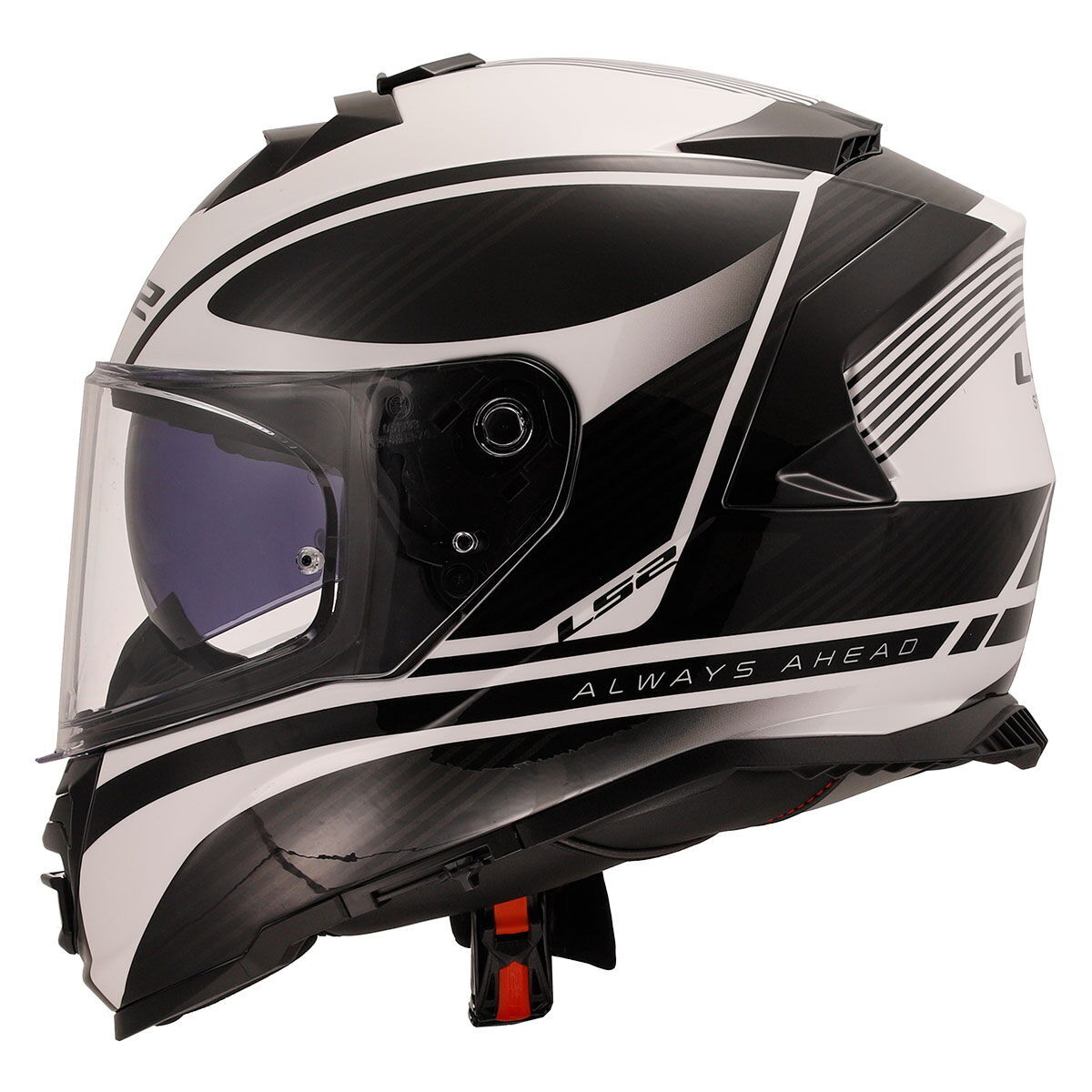 LS2 Storm 2 Dodger Kapalı Kask (Mat Siyah-Beyaz)