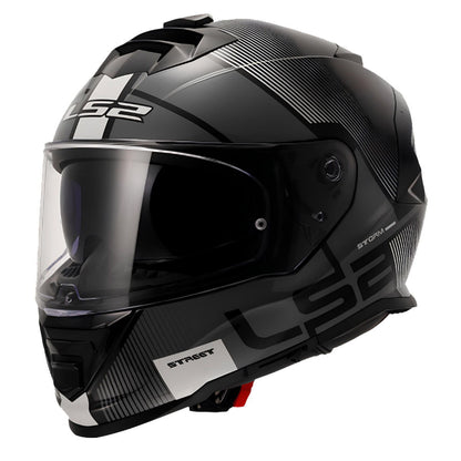 LS2 Storm 2 Epic Kapalı Kask (Siyah-Beyaz)