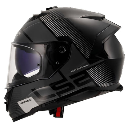 LS2 Storm 2 Epic Kapalı Kask (Siyah-Beyaz)