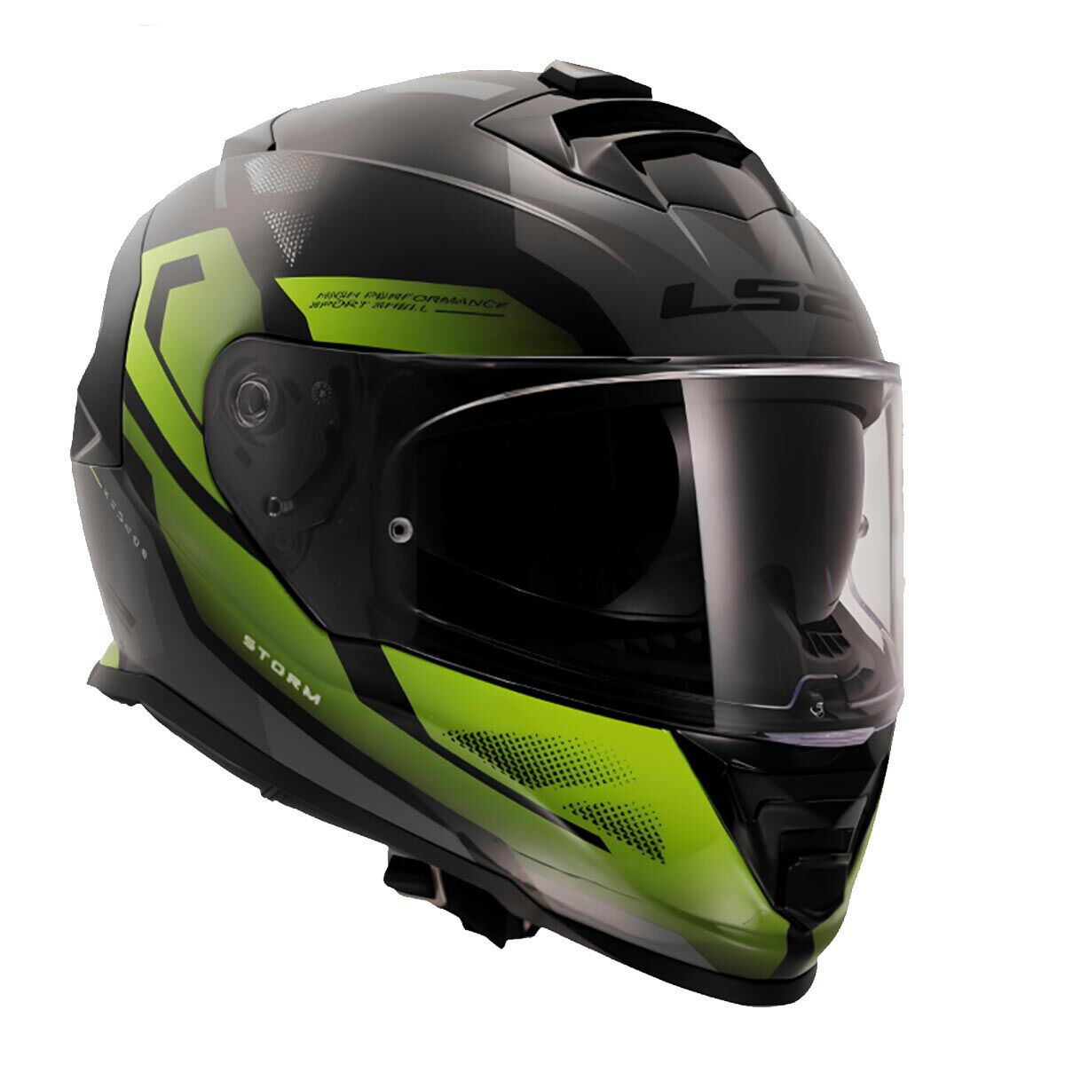 LS2 Storm 2 Kronos Kapalı Kask (Sarı-Gri)