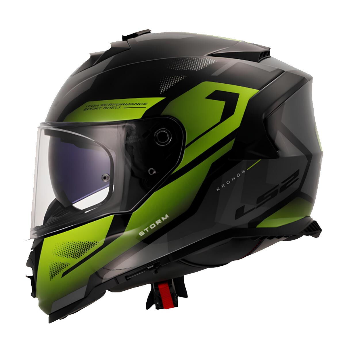 LS2 Storm 2 Kronos Kapalı Kask (Sarı-Gri)