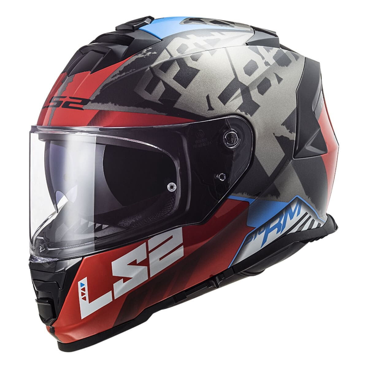 LS2 Storm 2 Sprinter Kapalı Kask (Mat Siyah-Kırmızı-Titanyum)