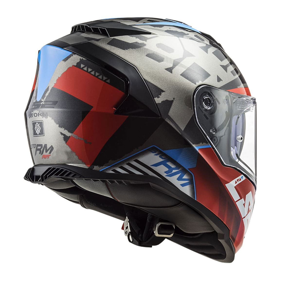 LS2 Storm 2 Sprinter Kapalı Kask (Mat Siyah-Kırmızı-Titanyum)