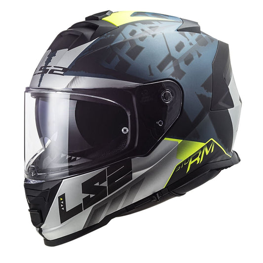 LS2 Storm 2 Sprinter Kapalı Kask (Mat Siyah-Gri-Cobalt)