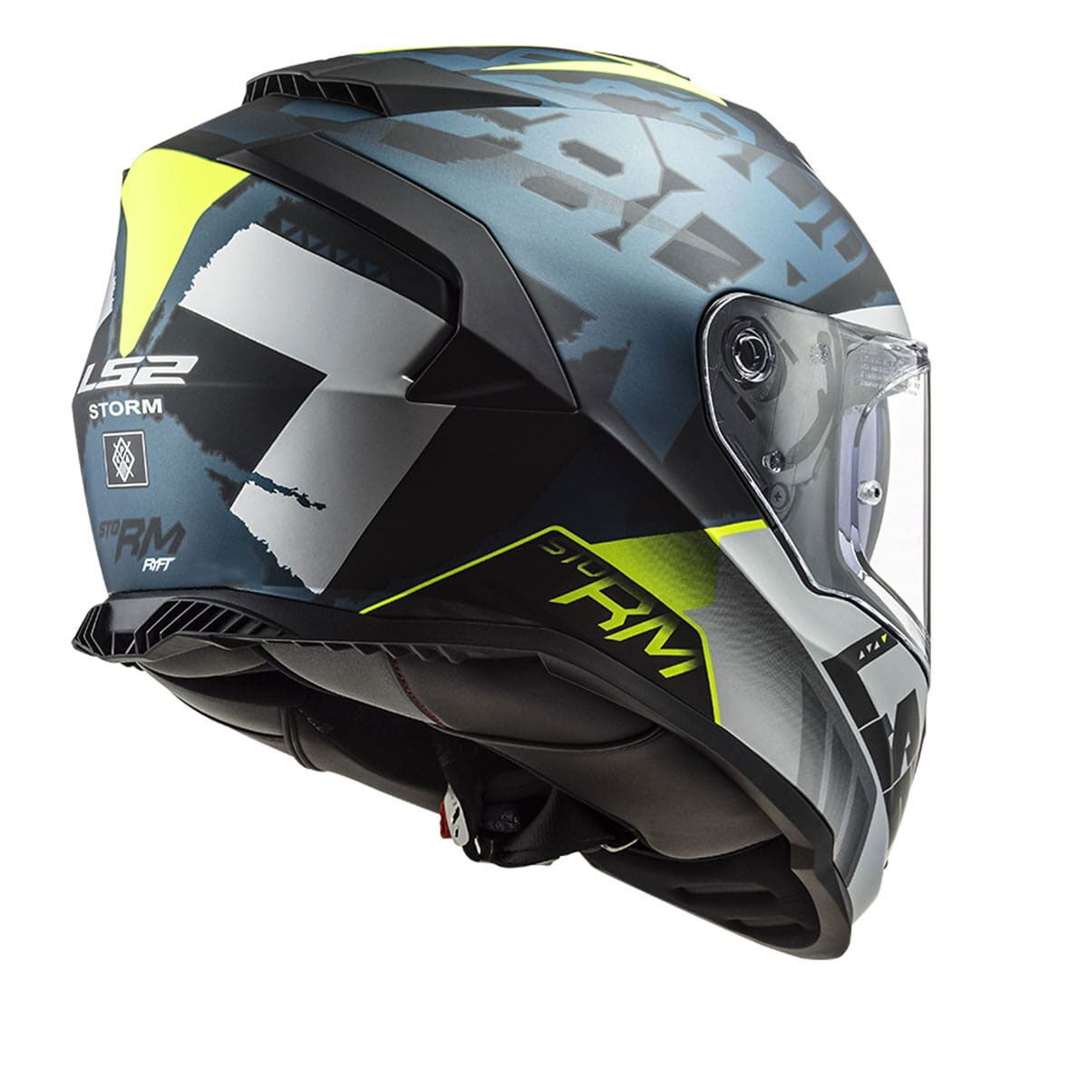 LS2 Storm 2 Sprinter Kapalı Kask (Mat Siyah-Gri-Cobalt)