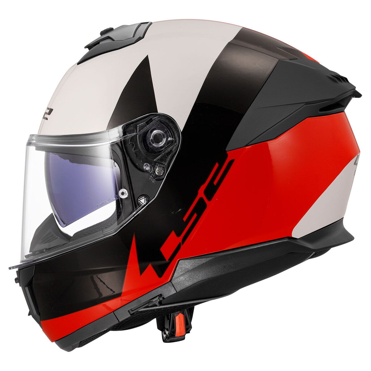 LS2 Stream 2 Thunderbiz Kapalı Kask (Siyah-Kırmızı)