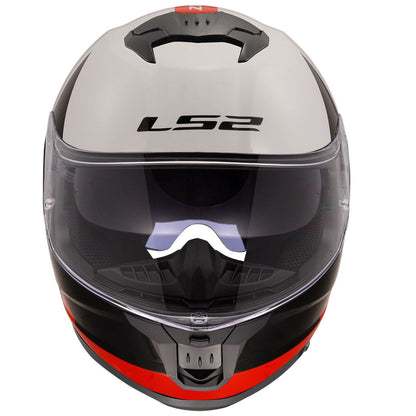 LS2 Stream 2 Thunderbiz Kapalı Kask (Siyah-Kırmızı)