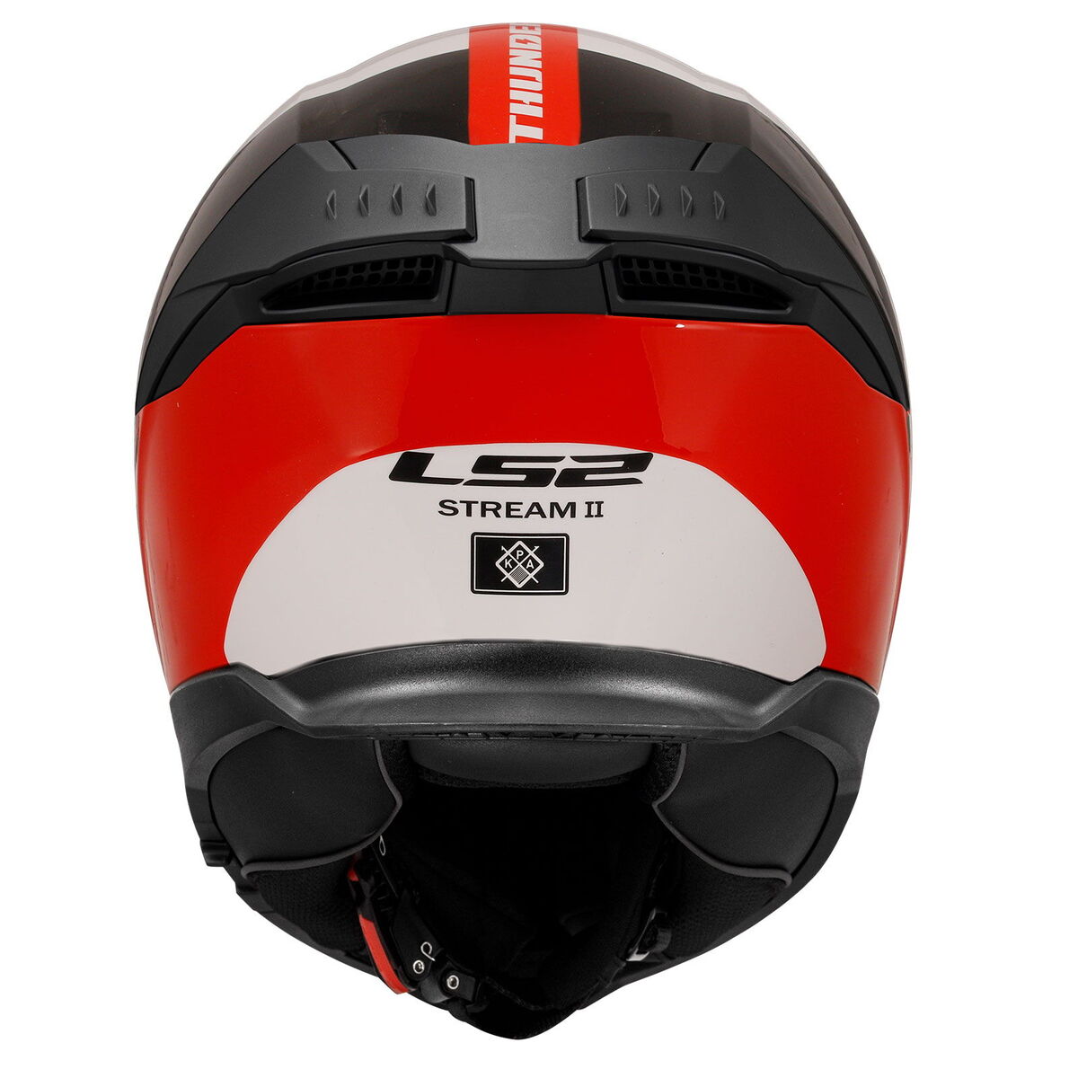 LS2 Stream 2 Thunderbiz Kapalı Kask (Siyah-Kırmızı)