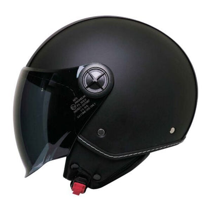 MTS FX-101 LEATHER YARIM KASK DERİ KAPLAMALI MODEL